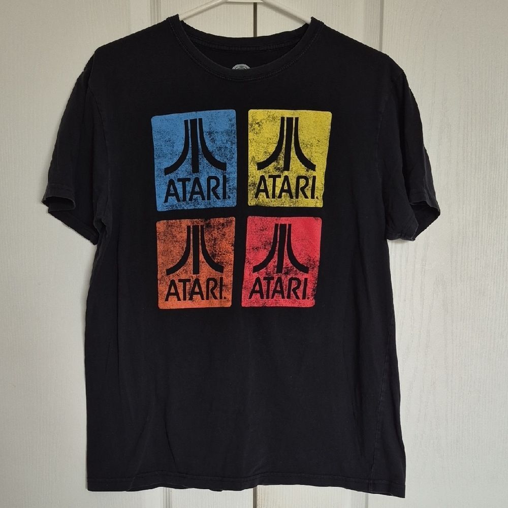 Atari Men's Black Graphic Tee - Short Sleeve